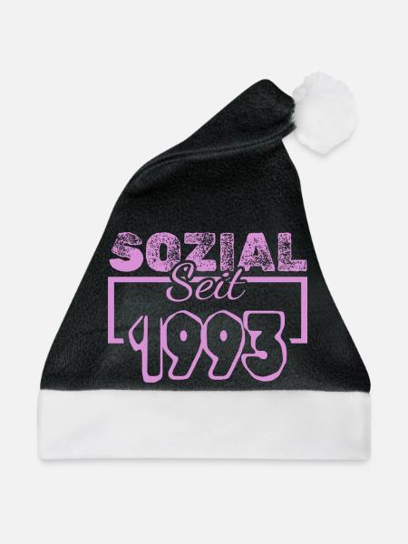 1993 - Weihnachtsmütze - Schwarz/Weiß