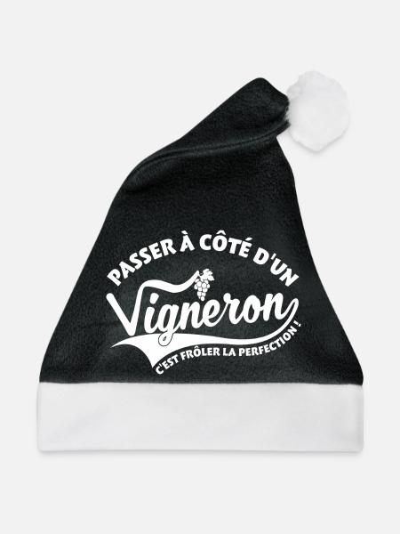 Winzer Perfektion - Weihnachtsmütze - Schwarz/Weiß