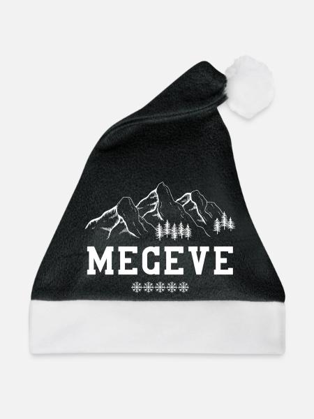 Megève, Skigebiet, Skigebiet - Weihnachtsmütze - Schwarz/Weiß - Vorne