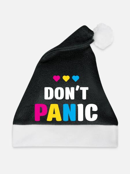 LGBT Pride Month - Keine Panik - Weihnachtsmütze - Schwarz/Weiß