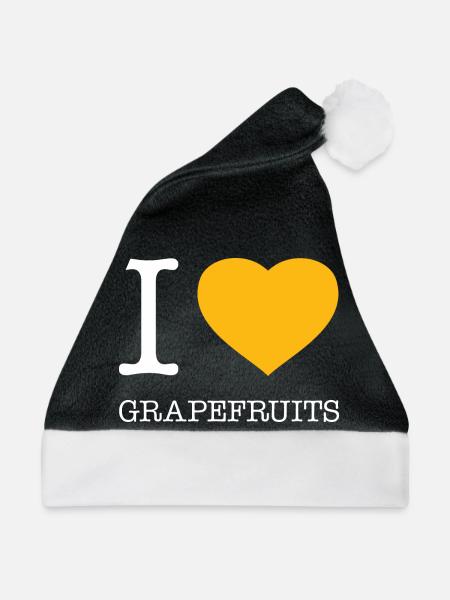 I LOVE GRAPEFRUITS - Weihnachtsmütze - Schwarz/Weiß