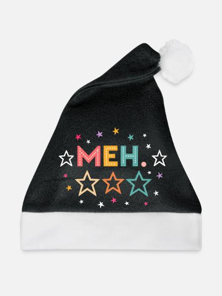 MEH Humor - Weihnachtsmütze - Schwarz/Weiß