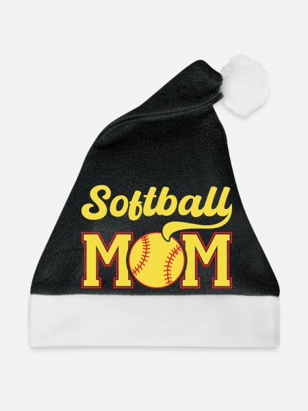Softball Mama Retro Logo - Weihnachtsmütze - Schwarz/Weiß