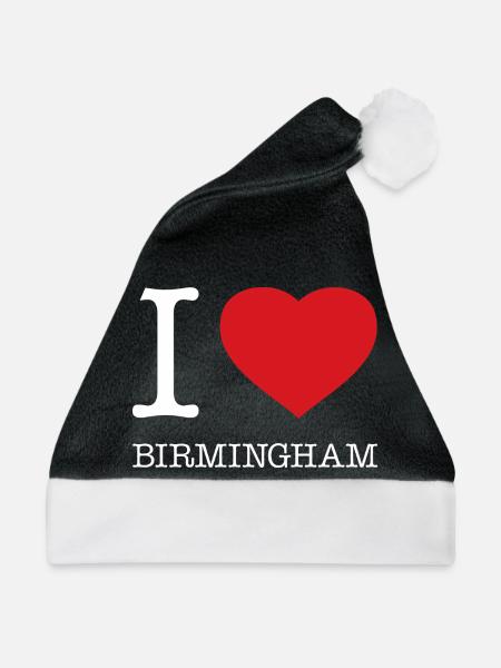 I love Birmingham - Weihnachtsmütze - Schwarz/Weiß