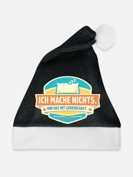 Nichts tun mit Leidenschaft - Weihnachtsmütze - Schwarz/Weiß