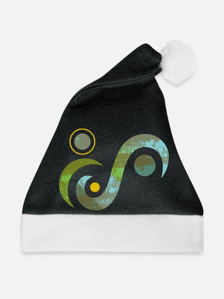 yoga-design_4 - Weihnachtsmütze - Schwarz/Weiß