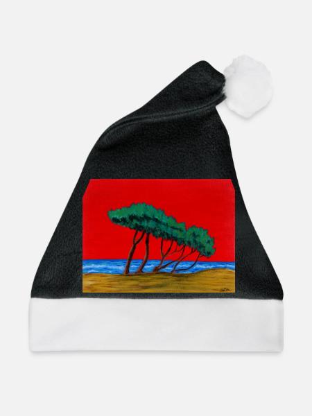 Einzelgängerkiefern - Weihnachtsmütze - Schwarz/Weiß