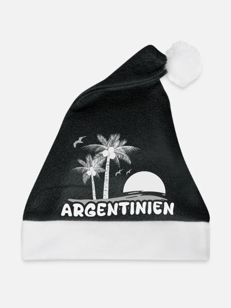 Argentinien - Weihnachtsmütze - Schwarz/Weiß