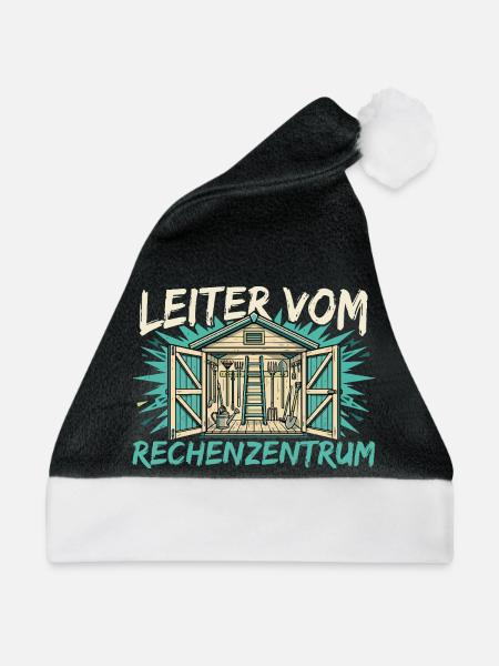 Leiter vom Rechenzentrum - Weihnachtsmütze - Schwarz/Weiß