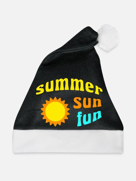 summer sun fun - Weihnachtsmütze - Schwarz/Weiß