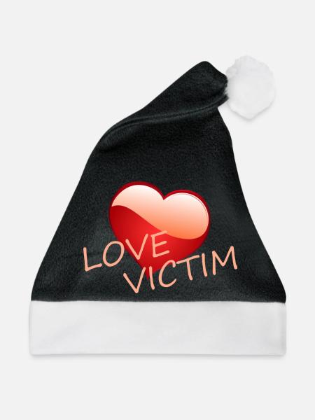 LOVE VICTIM - Weihnachtsmütze - Schwarz/Weiß