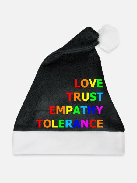 Values_1 - Weihnachtsmütze - Schwarz/Weiß