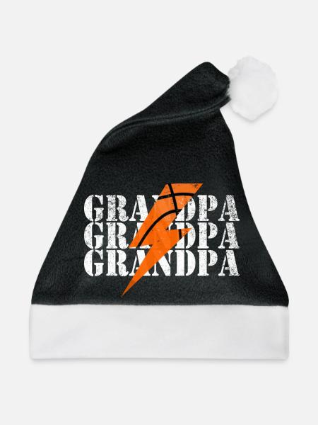 Basketball Blitz Power Design - Weihnachtsmütze - Schwarz/Weiß