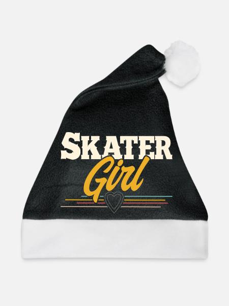 Skater Girl - Weihnachtsmütze - Schwarz/Weiß