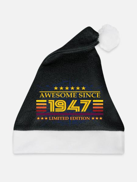 Awesome since 1947 Limited Edition - Weihnachtsmütze - Schwarz/Weiß