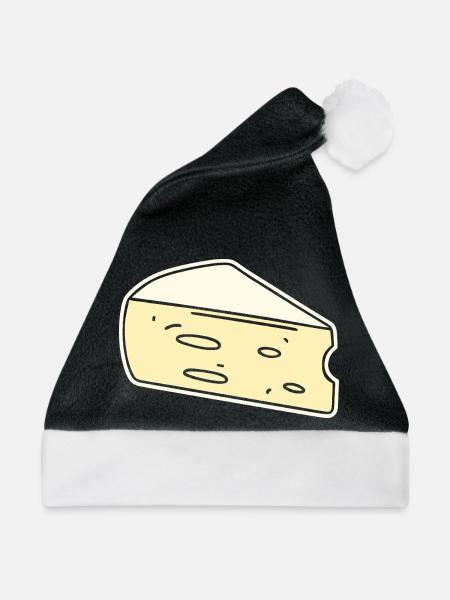 Humor Brie-Käse - Weihnachtsmütze - Schwarz/Weiß