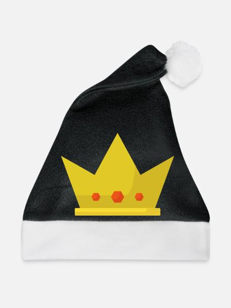 Krone - Weihnachtsmütze - Schwarz/Weiß