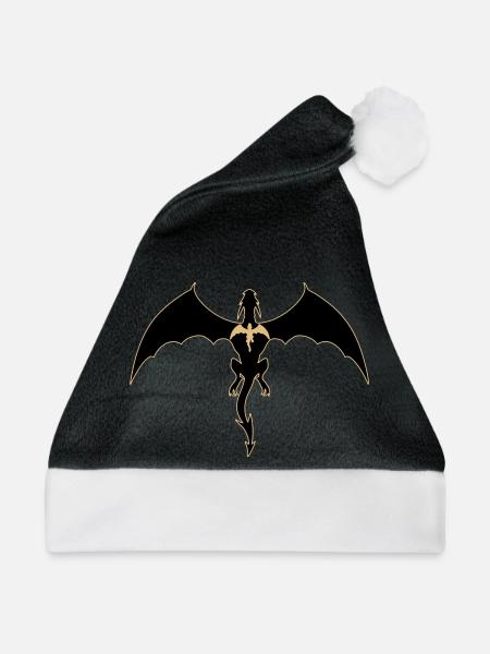 Vierter Flügeldrache - Weihnachtsmütze - Schwarz/Weiß
