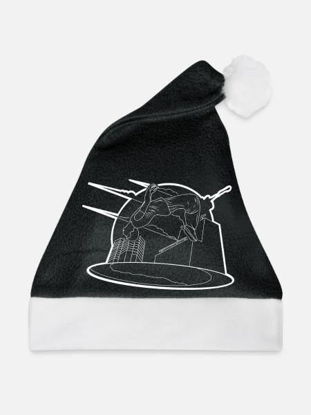Parkour - Weihnachtsmütze - Schwarz/Weiß - Vorne