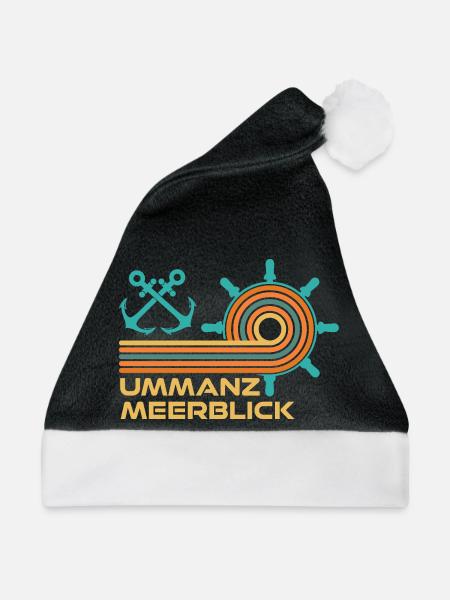 Ostsee Urlaub MEERESBLICK Lustiges - Weihnachtsmütze - Schwarz/Weiß