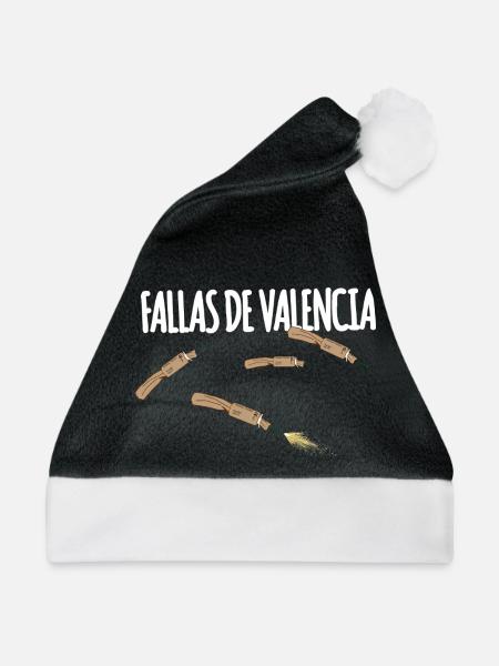 Fallas De Valencia Trueno - Weihnachtsmütze - Schwarz/Weiß - Vorne
