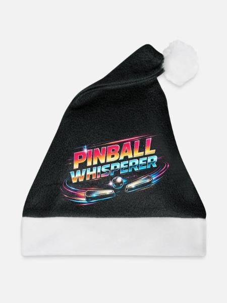 Pinball Whisperer Flipperspieler - Weihnachtsmütze - Schwarz/Weiß