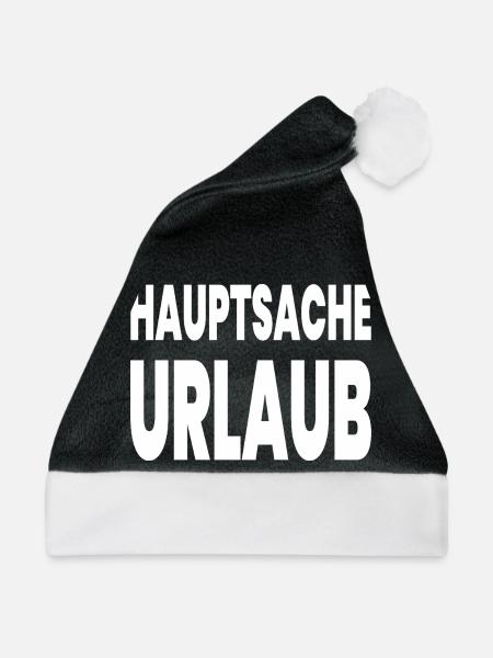 Urlaub - Weihnachtsmütze - Schwarz/Weiß