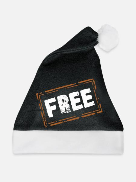 Free - Weihnachtsmütze - Schwarz/Weiß
