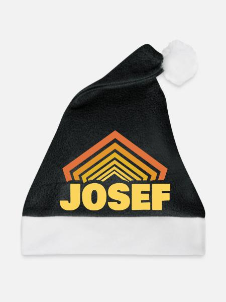 Josef - Weihnachtsmütze - Schwarz/Weiß