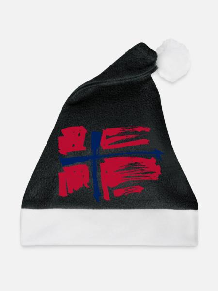 Norwegen  - Weihnachtsmütze - Schwarz/Weiß