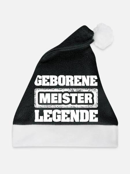 Meister als Legende - Weihnachtsmütze - Schwarz/Weiß