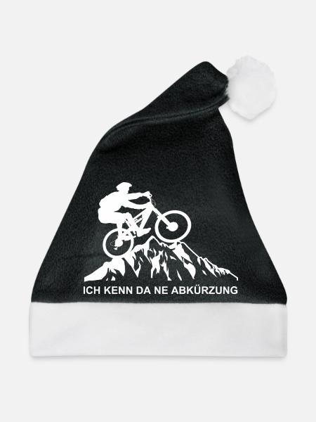 Ich kenne da eine Abkürzung - Weihnachtsmütze - Schwarz/Weiß - Vorne
