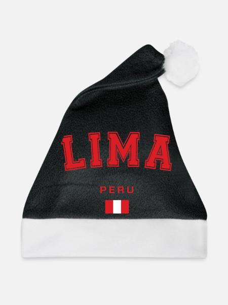 Lima Peru College Look - Weihnachtsmütze - Schwarz/Weiß