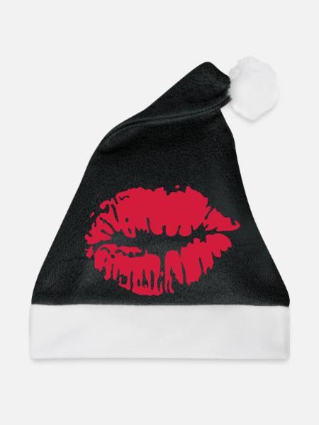 Kuss - Weihnachtsmütze - Schwarz/Weiß