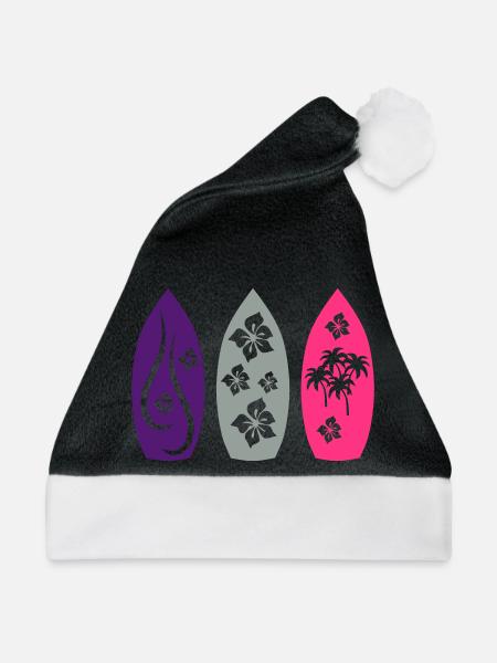 surfing - Weihnachtsmütze - Schwarz/Weiß