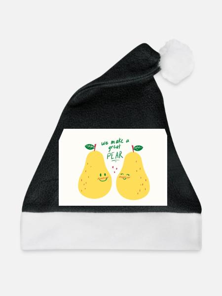 BIRNE - Weihnachtsmütze - Schwarz/Weiß