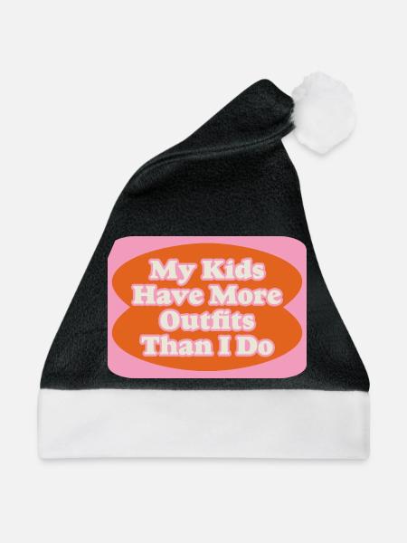 Outfit Battle Mom vs. Kids - Weihnachtsmütze - Schwarz/Weiß