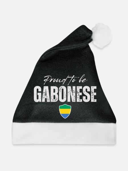 Gabuner stolz, Made in Gabon - Weihnachtsmütze - Schwarz/Weiß
