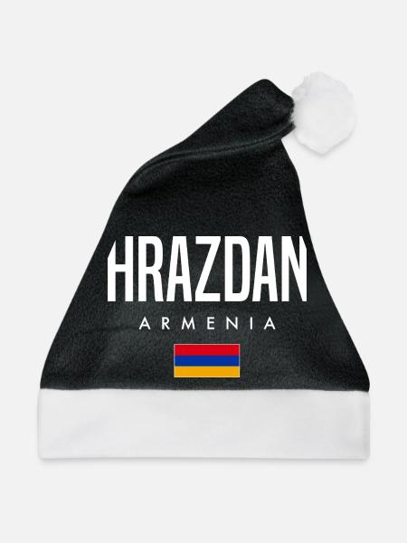 Hrazdan Armenien - Weihnachtsmütze - Schwarz/Weiß