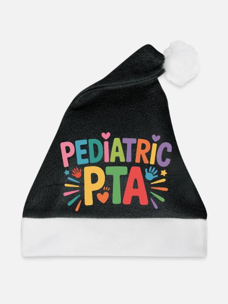 Pediatric PTA Logo - Kids Edition - Weihnachtsmütze - Schwarz/Weiß