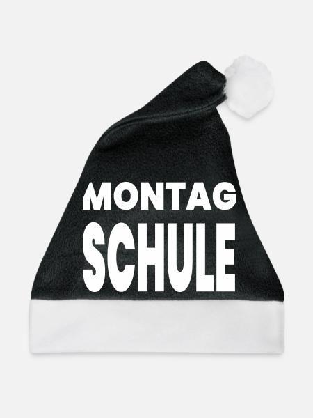 Schule - Weihnachtsmütze - Schwarz/Weiß