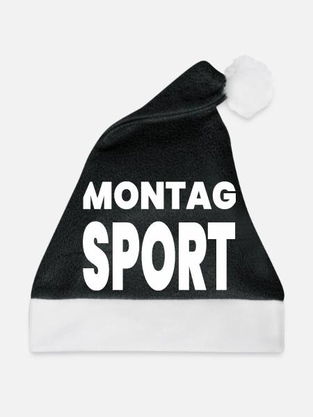 Sport - Weihnachtsmütze - Schwarz/Weiß