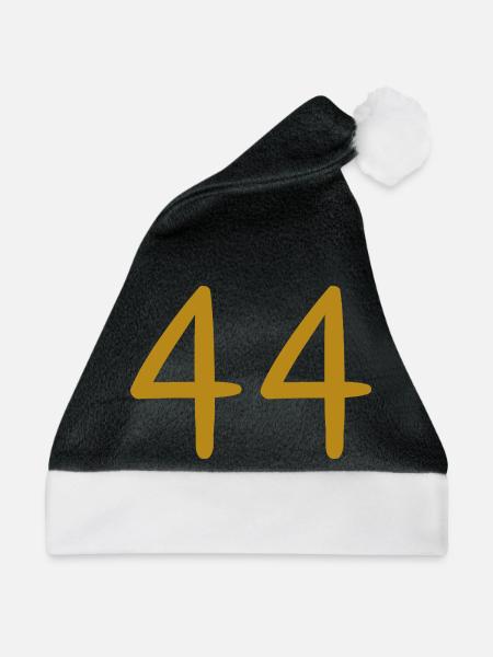 44 - Weihnachtsmütze - Schwarz/Weiß