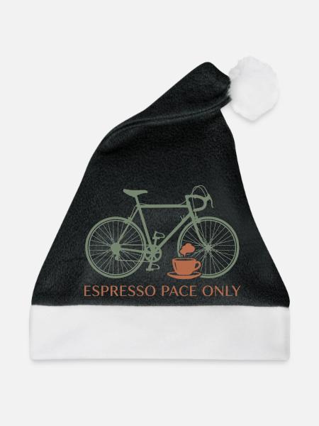 Espresso Pace Fahrrad-Tee - Weihnachtsmütze - Schwarz/Weiß