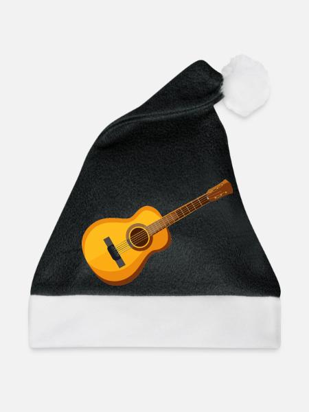 Gitarre - Weihnachtsmütze - Schwarz/Weiß
