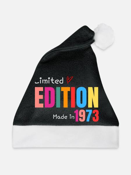 Limitierte Auflage Hergestellt 1973 - Weihnachtsmütze - Schwarz/Weiß