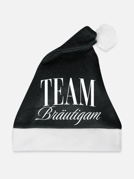 Team Bräutigam - Weihnachtsmütze - Schwarz/Weiß