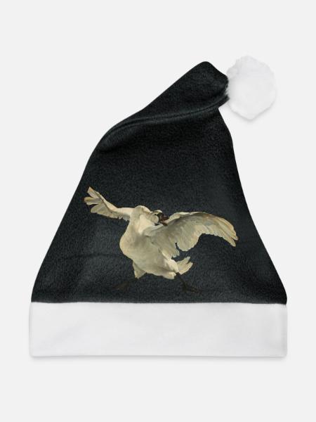 Schwan aus dem Rijksmuseum - Weihnachtsmütze - Schwarz/Weiß - Vorne