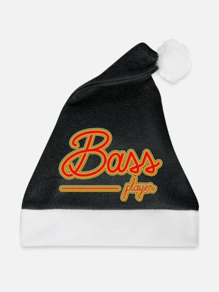 Bass Player - Weihnachtsmütze - Schwarz/Weiß