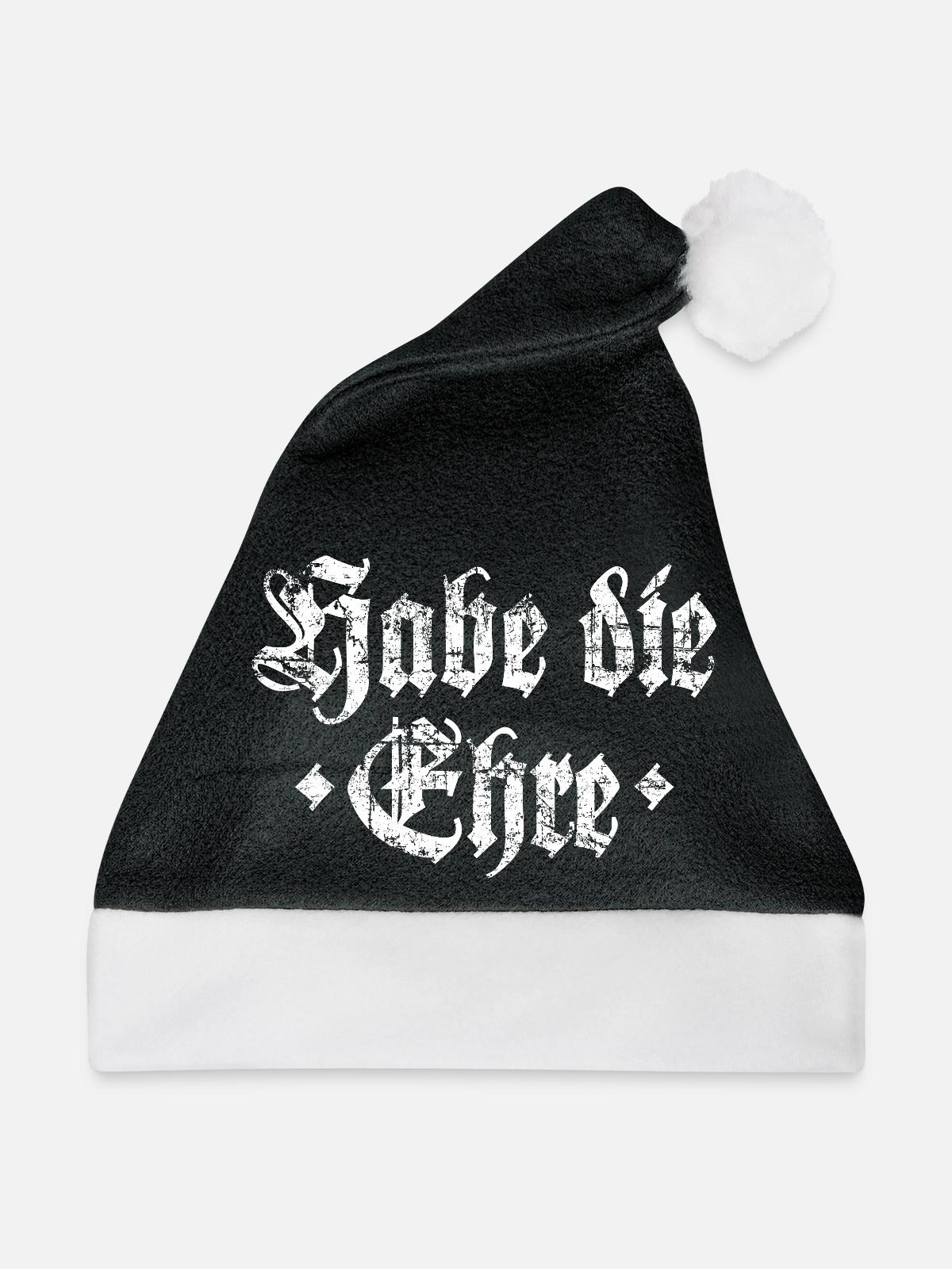Habe die Ehre - Weihnachtsmütze - Schwarz/Weiß - Vorne